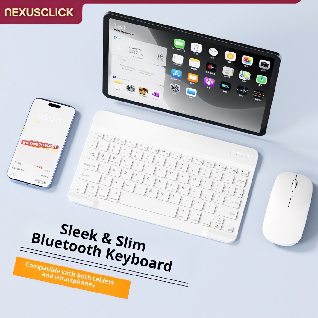 Android Tablet Gaming Accessories - NexusClick 블루투스 키보드 및 마우스(iPad Xiaomi