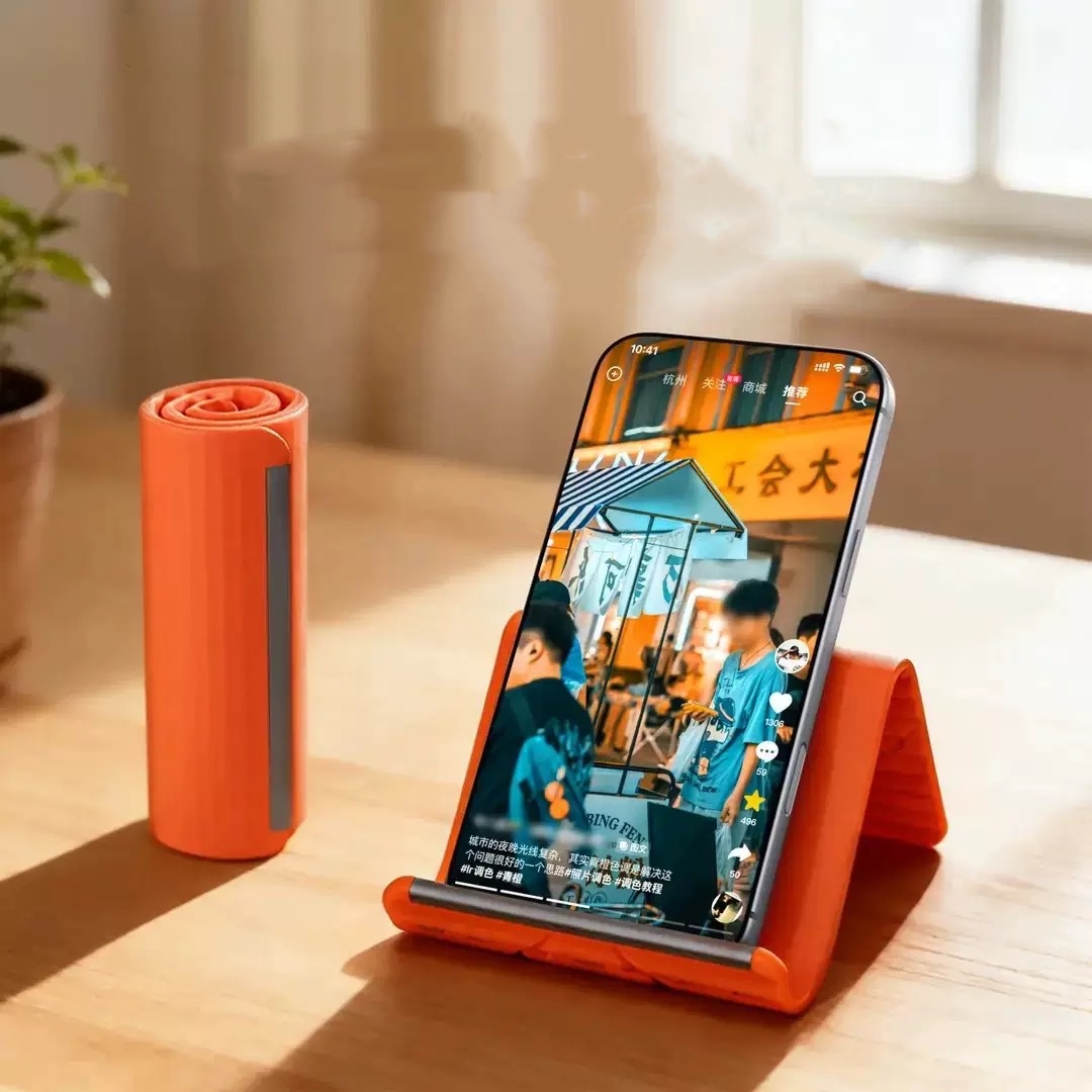 Tablet Phone Accessories - 휴대용 실리콘 폰/태블릿/노트북 거치대, 창의적인 접이식