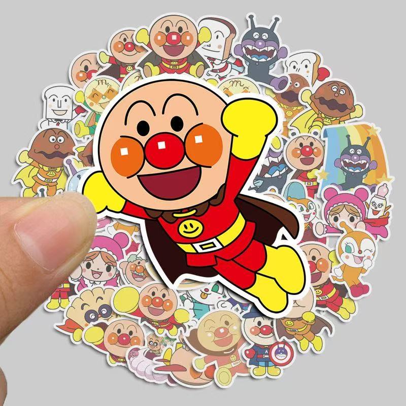 Tablet Accessories For Students - 50pcs 만화 애니메이션 이미지 Anpanman 스티커