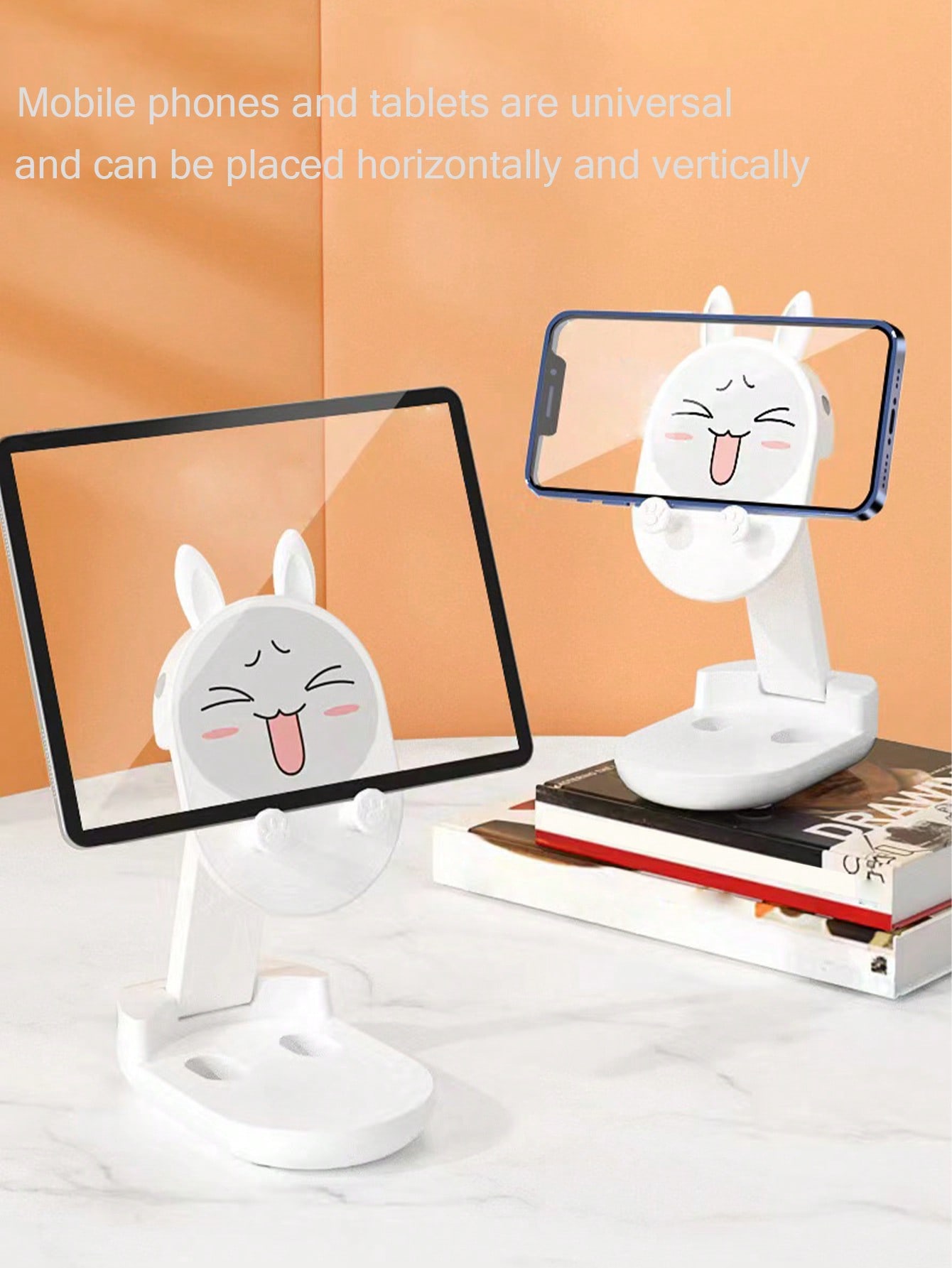 Tablet Accessories For Students - 데스크탑 폰 스탠드 만화 스타일 소녀풍