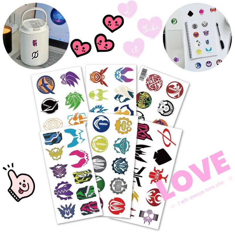 Laptop Tablet Accessories - 60 시트 가면 라이더 로고 스티커