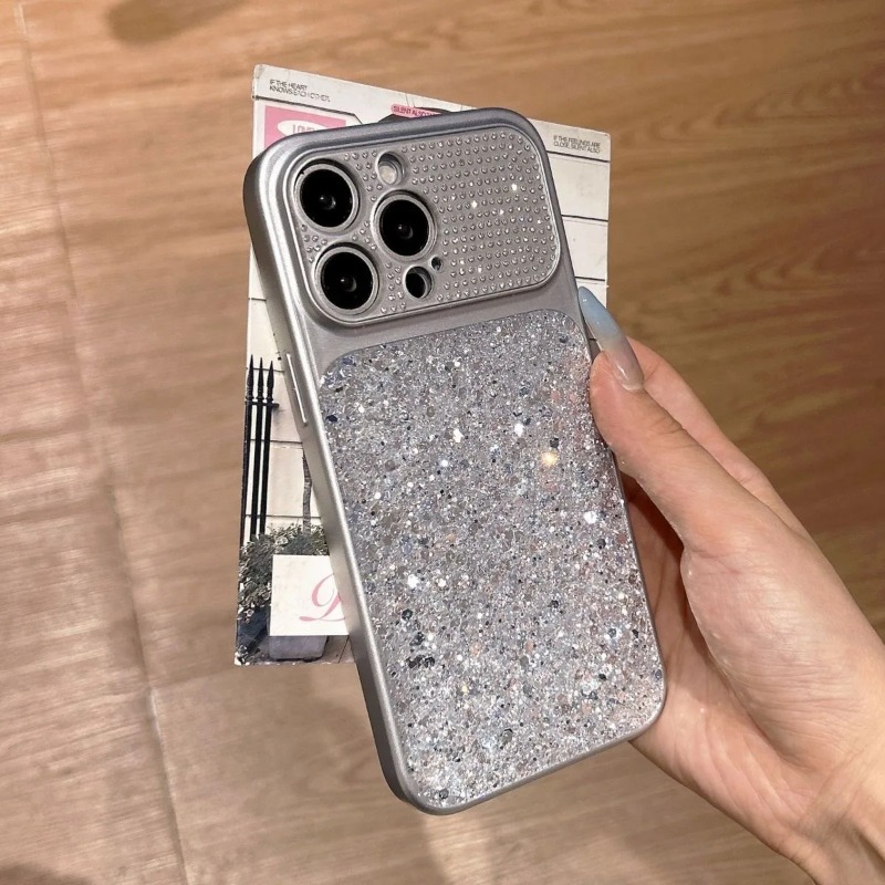 글리터 다이아몬드 카메라 렌즈 대형 창 휴대폰 케이스  - Tablet Accessories Aesthetic 리뷰 및 가격