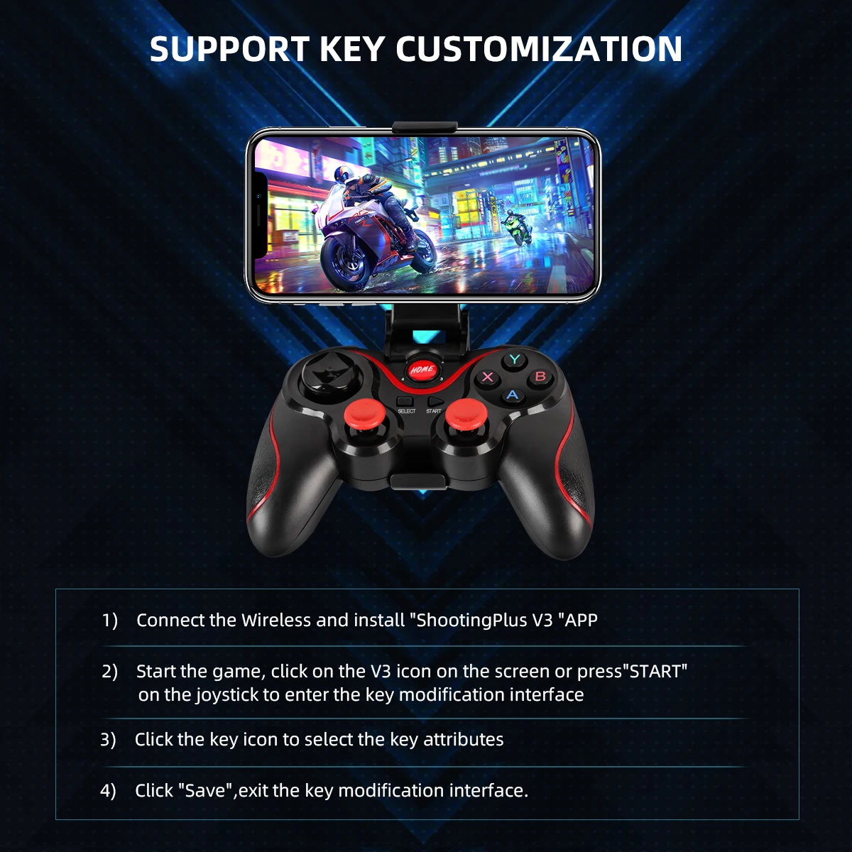 GAMINJA 무선 블루투스 게임 패드 PC 게임 컨트 - Android Tablet Gaming Accessories 리뷰 및 가격