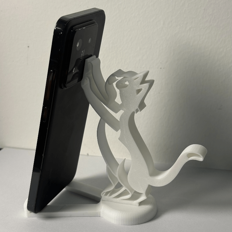 추상적인 속이 빈 라인 고양이 모양 휴대폰 거치대 미니 - Tablet Phone Accessories 리뷰 및 가격