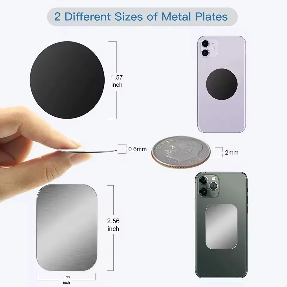자석식 차량용 휴대폰 거치대용 금속판 디스크, 얇은 철 - Tablet Phone Accessories 리뷰 및 가격