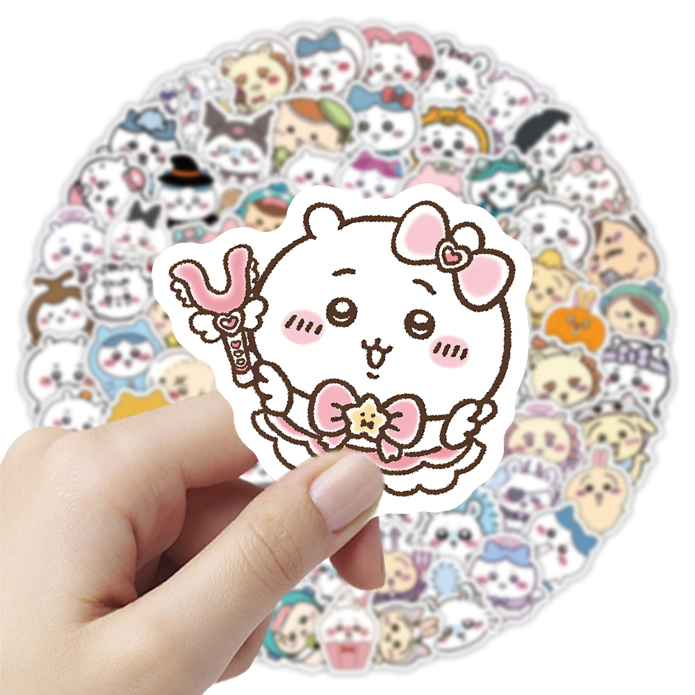 102 JIYI 만화 스티커, 하치와레 우사기 스티커  - Tablet Phone Accessories 리뷰 및 가격