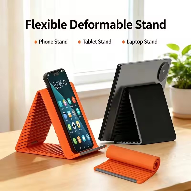 휴대용 실리콘 폰/태블릿/노트북 거치대, 창의적인 접이 - Tablet Phone Accessories 리뷰 및 가격