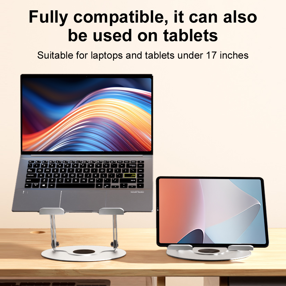 360 °   회전식 노트북 스탠드 조정 가능한 접이식 - Android Tablet Gaming Accessories 리뷰 및 가격