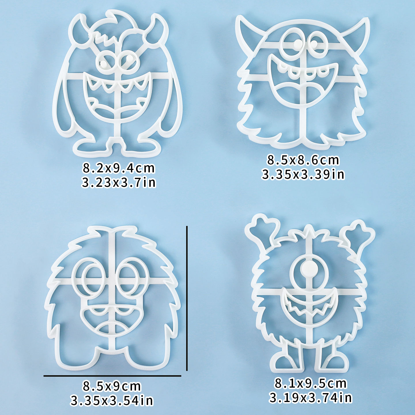 1개/4개 대형 몬스터 쿠키 커터 3D 귀여운 만화 캐 - Tablet Accessories Aesthetic 리뷰 및 가격