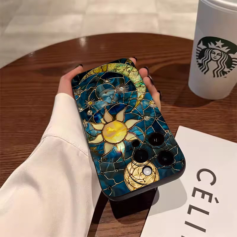 심미적인 해와 달 프린트 폰 케이스 삼성 갤럭시 S25 - Tablet Accessories Aesthetic 리뷰 및 가격
