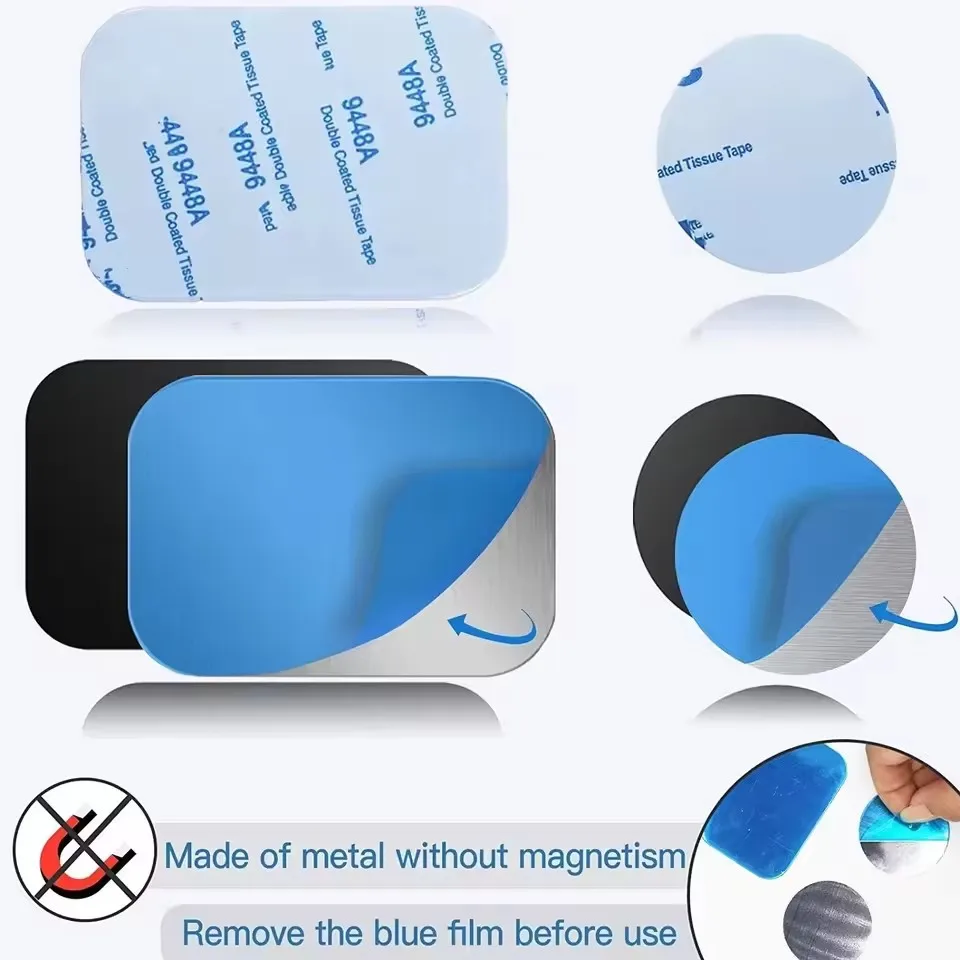 자동차 휴대폰 거치대용 얇은 자석 금속판, 범용 철판  - Tablet Phone Accessories 리뷰 및 가격