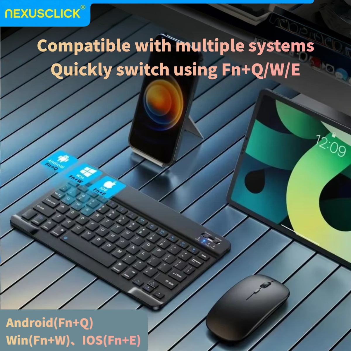 NexusClick 무선 블루투스 키보드, iPad 1 - Android Tablet Gaming Accessories 리뷰 및 가격