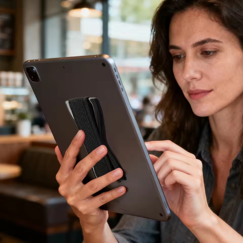 휴대폰 그립 탄성 스트랩, 블랙 베이스 포함, 스마트폰 - Tablet Phone Accessories 리뷰 및 가격