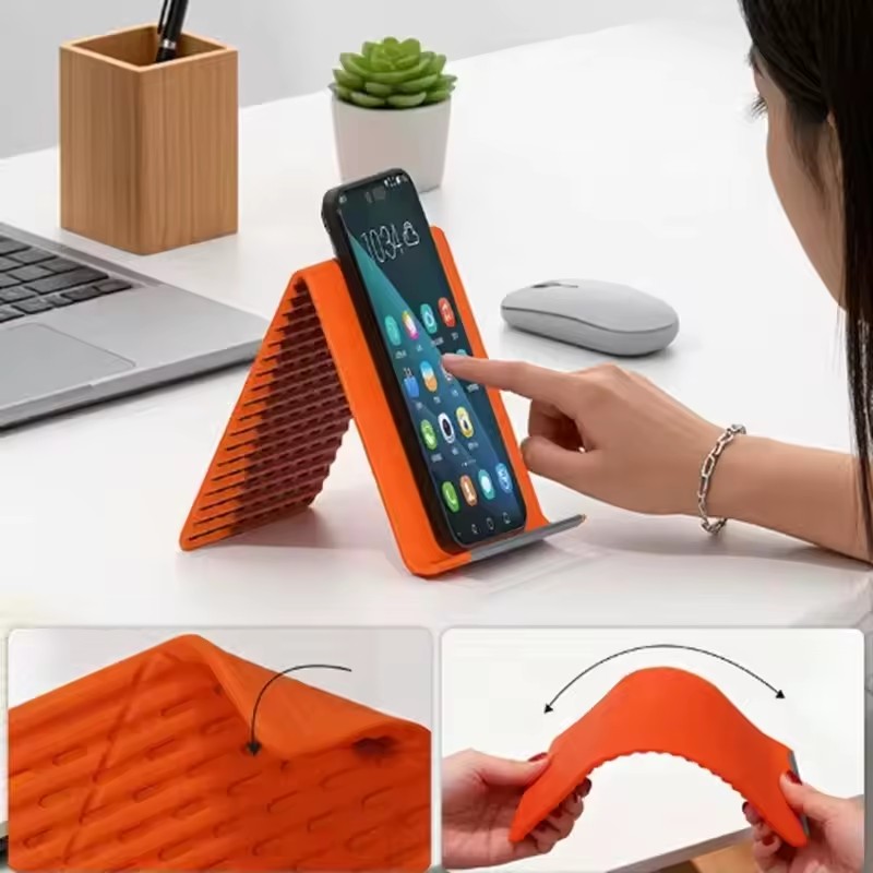 휴대용 실리콘 폰/태블릿/노트북 거치대, 창의적인 접이 - Tablet Phone Accessories 리뷰 및 가격